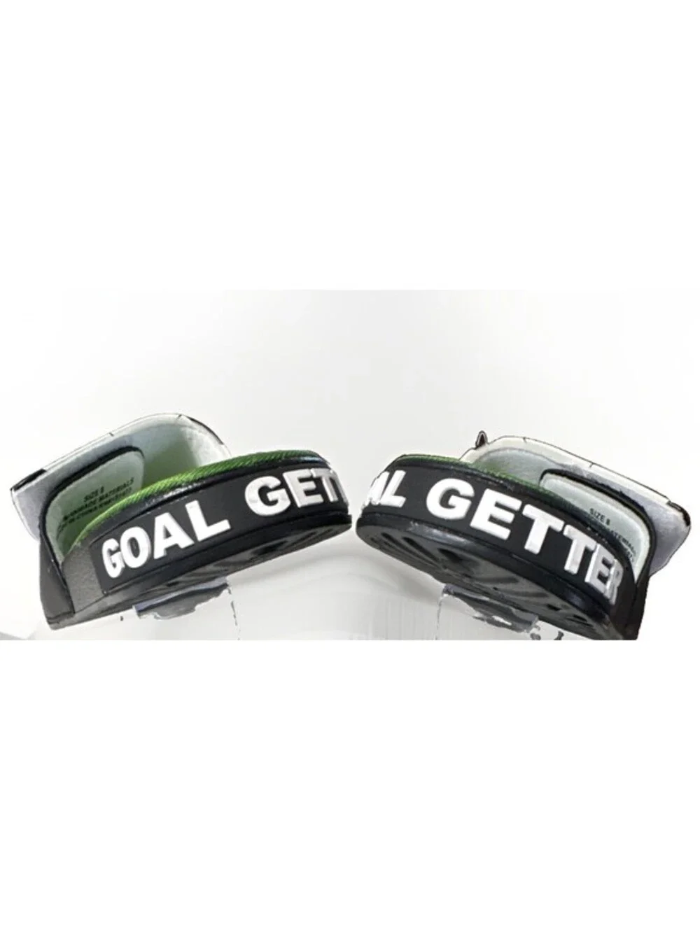 Men’s Soccer Novelty Slide Sandals Green/Black/White Size 8 World Cup Fans